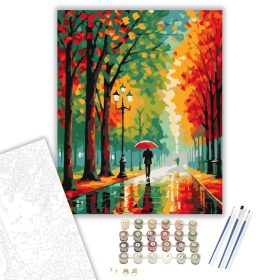 Őszi Színek Séta - számfestő készlet - Számfestő.hu - 40×50cm - keret nélkül