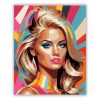 Színes Pop Art Portré - számfestő készlet - Számfestő.hu