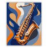 Jazz Szaxofon Absztrakció - számfestő készlet - Számfestő.hu