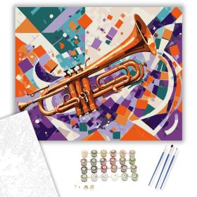 Színes Trombitaszimfónia - számfestő készlet - Számfestő.hu - 40×50cm - keret nélkül