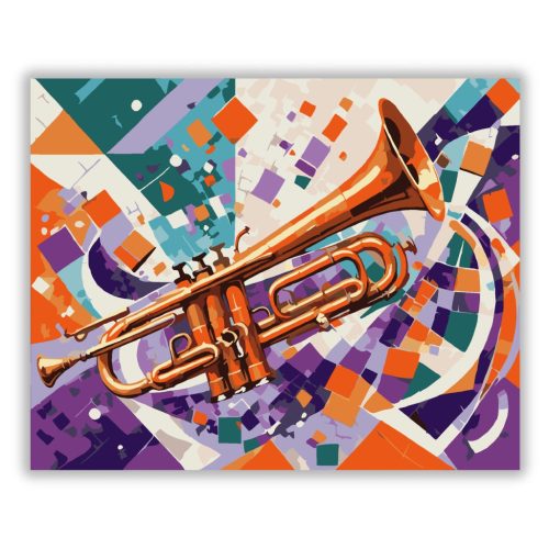 Színes Trombitaszimfónia - számfestő készlet - Számfestő.hu