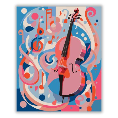 Jazz Hangszerek Absztrakt Ábrázolása - Számfestő.hu