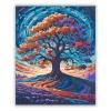 Galaktikus Színkavalkád és Varázslatos Fa - számfestő készlet - Számfestő.hu - 40×50cm - Keret nélkül