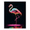 Neon Flamingó és Csillogó Textúrák - Számfestő.hu