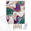 Vibráló Márványos Színátmenetek - számfestő készlet - Számfestő.hu - 40×50cm - keretre feszítve