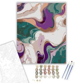 Vibráló Márványos Színátmenetek - számfestő készlet - Számfestő.hu - 40×50cm - keret nélkül