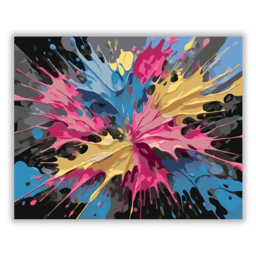 Neon Színű Impasto Káosz - számfestő készlet - Számfestő.hu