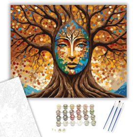 Arcot Formáló Fa Textúrált Ágakkal - számfestő készlet - Számfestő.hu - 40×50cm - keret nélkül