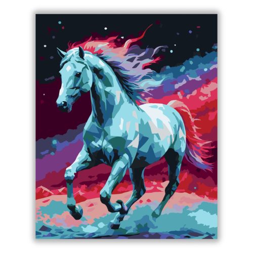 Galaktikus Paripa Neon Színátmenetekkel - Számfestő.hu