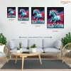Galaktikus Paripa Neon Színátmenetekkel - számfestő készlet - Számfestő.hu - 40×50cm - Keret nélkül