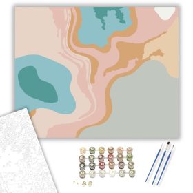 Pasztell Színátmenetek és Texturált Felületek - számfestő készlet - Számfestő.hu - 40×50cm - keret nélkül