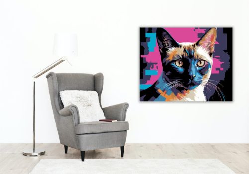 Neon Színek és Textúrák - Számfestő Készlet - Számfestő.hu - 60×70cm - keret nélkül