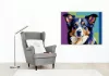 Neon Színű Border Collie - számfestő készlet - Számfestő.hu - 60×70cm - keret nélkül