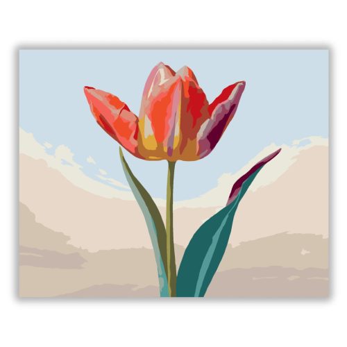 Neon Tulipán - számfestő készlet - Számfestő.hu