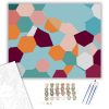 Színes Poligonok - számfestő készlet - Számfestő.hu - 40×50cm - keret nélkül