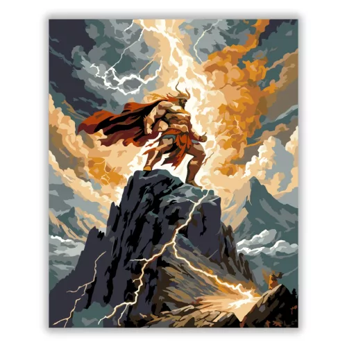 Viharisten - számfestő készlet - Számfestő.hu - 40×50cm - Keret nélkül