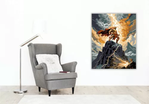 Viharisten - számfestő készlet - Számfestő.hu - 40×50cm - Keretre feszítve