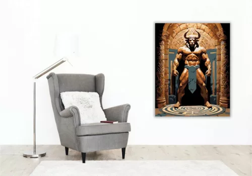 Minótaurosz - számfestő készlet - Számfestő.hu - 50×60cm - Keret nélkül