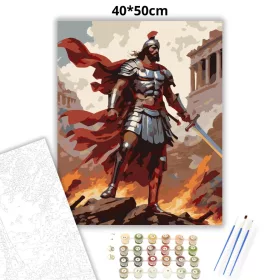 A háború ura - számfestő készlet - Számfestő.hu - 40×50cm - Keret nélkül