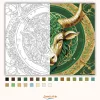Bika – A Föld Ereje - számfestő készlet - Számfestő.hu - 40×50cm - Keret nélkül