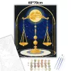 Misztikus mérleg csillagkép - számfestő készlet - Számfestő.hu - 60×70cm - Keretre feszítve