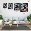 Halak - Kozmikus egyensúly - számfestő készlet - Számfestő.hu - 80×100cm - Keretre feszítve