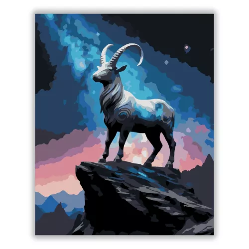 Fenséges Bak - számfestő készlet - Számfestő.hu - 40×50cm - Keret nélkül