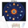 Titokzatos csillagtérkép - számfestő készlet - Számfestő.hu - 50×60cm - Keret nélkül