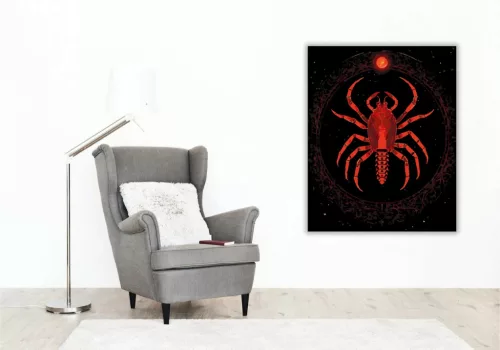 Skorpió - Vörös végzet - számfestő készlet - Számfestő.hu - 40×50cm - Keret nélkül