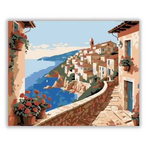 Napfényes sétány - számfestő készlet - Számfestő.hu - 40×50cm - Keret nélkül