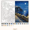 Esti teraszfény - számfestő készlet - Számfestő.hu - 40×50cm - Keretre feszítve