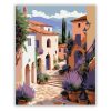 Békés lépcsős utca - számfestő készlet - Számfestő.hu - 40×50cm - Keretre feszítve