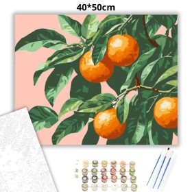 Érett narancsok - számfestő készlet - Számfestő.hu - 40×50cm - Keret nélkül