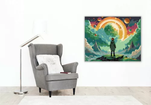 Álomvilág - számfestő készlet - Számfestő.hu - 40×50cm - Keret nélkül