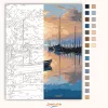 Esti csónak kikötő - számfestő készlet - Számfestő.hu - 50×60cm - Keretre feszítve