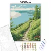 Nyugalmas domboldal - számfestő készlet - Számfestő.hu - 50×60cm - Keret nélkül
