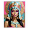 Fenséges fáraónő tekintete - számfestő készlet - Számfestő.hu - 80×100cm - Keret nélkül