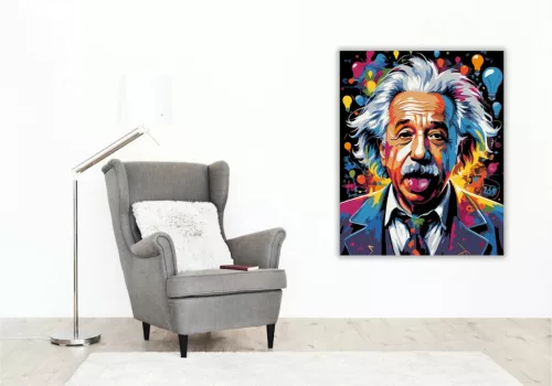 Vibráló zseni - számfestő készlet - Számfestő.hu - 80×100cm - Keret nélkül