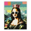 Mona Lisa királynő - számfestő készlet - Számfestő.hu - 40×50cm - Keret nélkül