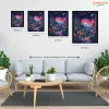 Neon dzsungel - számfestő készlet - Számfestő.hu - 40×50cm - Keret nélkül