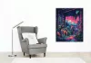 Neon dzsungel - számfestő készlet - Számfestő.hu - 40×50cm - Keret nélkül