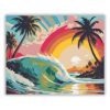 Tropusi hullámtörés - számfestő készlet - Számfestő.hu - 60×70cm - Keret nélkül