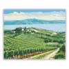 Balatoni szőlősorok - számfestő készlet - Számfestő.hu - 60×70cm - Keretre feszítve