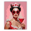 Pimasz koronás pillantás - számfestő készlet - Számfestő.hu - 60×70cm - Keret nélkül