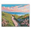 Békés tengeri ösvény - számfestő készlet - Számfestő.hu - 40×50cm - Keret nélkül