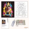 Gördeszkás bulldog - számfestő készlet - Számfestő.hu - 50×60cm - Keretre feszítve