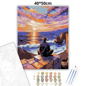 Merengő férfi - számfestő készlet - Számfestő.hu - 40×50cm - Keret nélkül