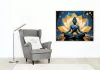 Csillagfényes meditáció - számfestő készlet - Számfestő.hu - 50×60cm - Keretre feszítve