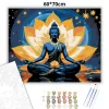 Csillagfényes meditáció - számfestő készlet - Számfestő.hu - 60×70cm - Keretre feszítve