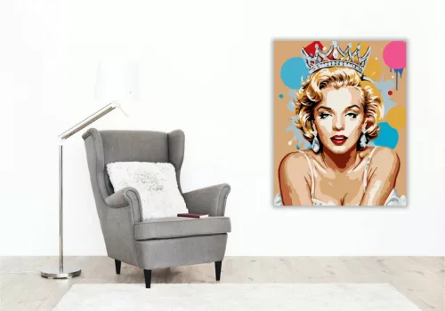 Fenséges tiara - számfestő készlet - Számfestő.hu - 40×50cm - Keret nélkül